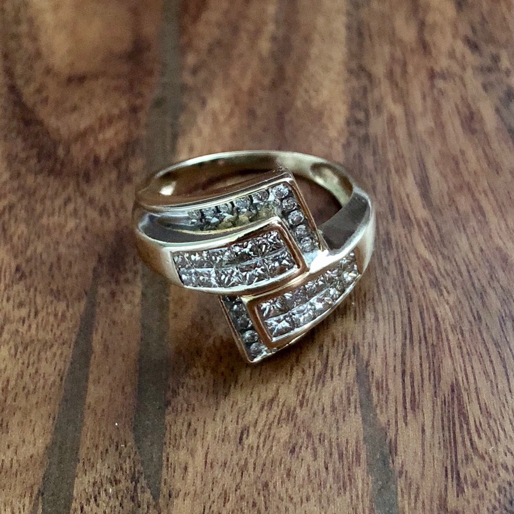 14k Gold Diamond Cocktail Ring